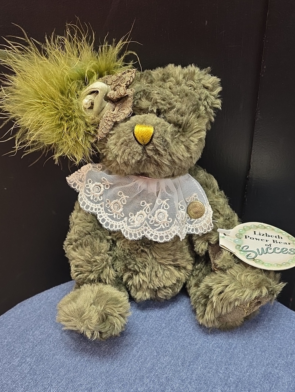 Lizbeth Power Bear Of Succes Pickford Bears Brass Button Jointed 9" Plush Stuff